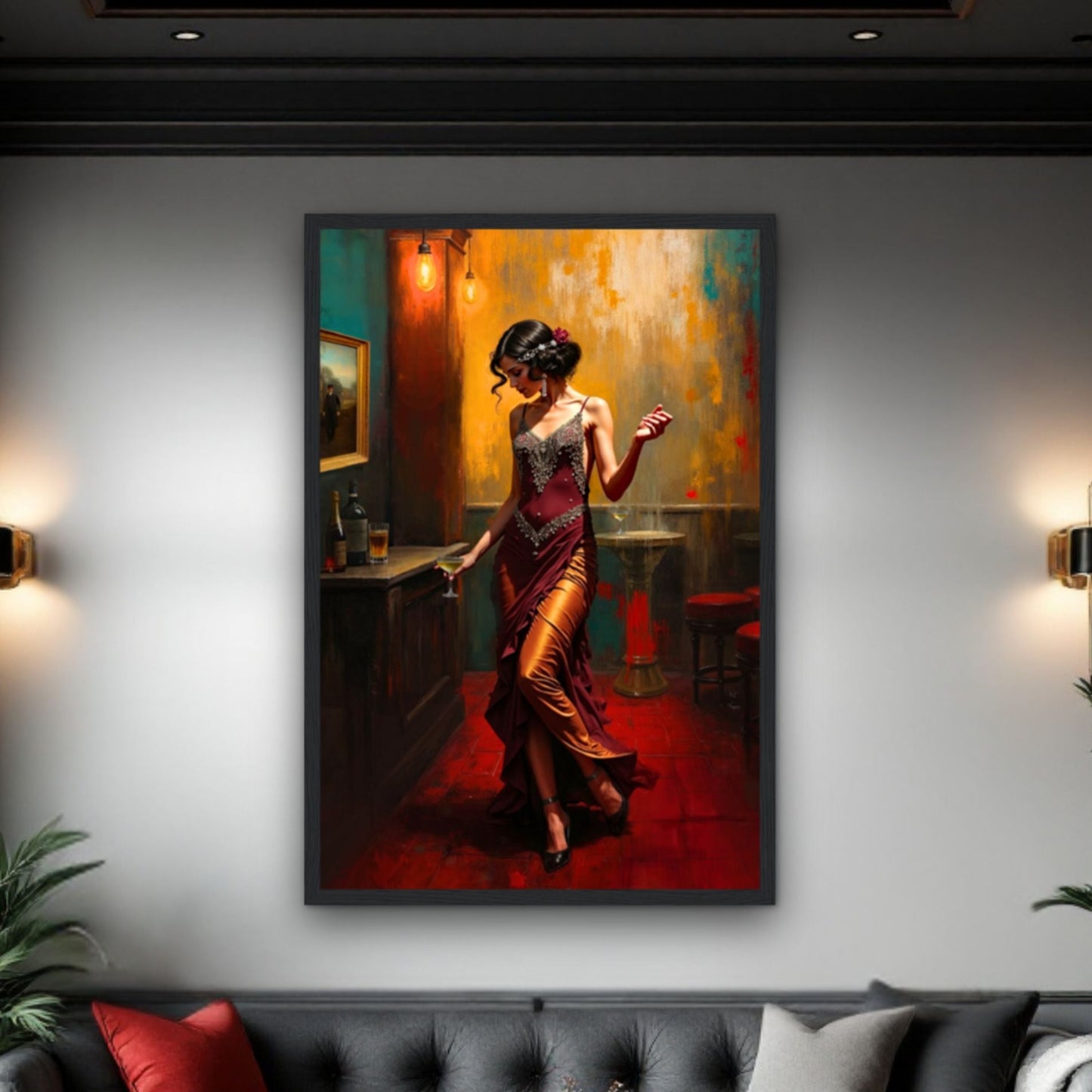 Speakeasy Flapper Art Prohibition Poster Print