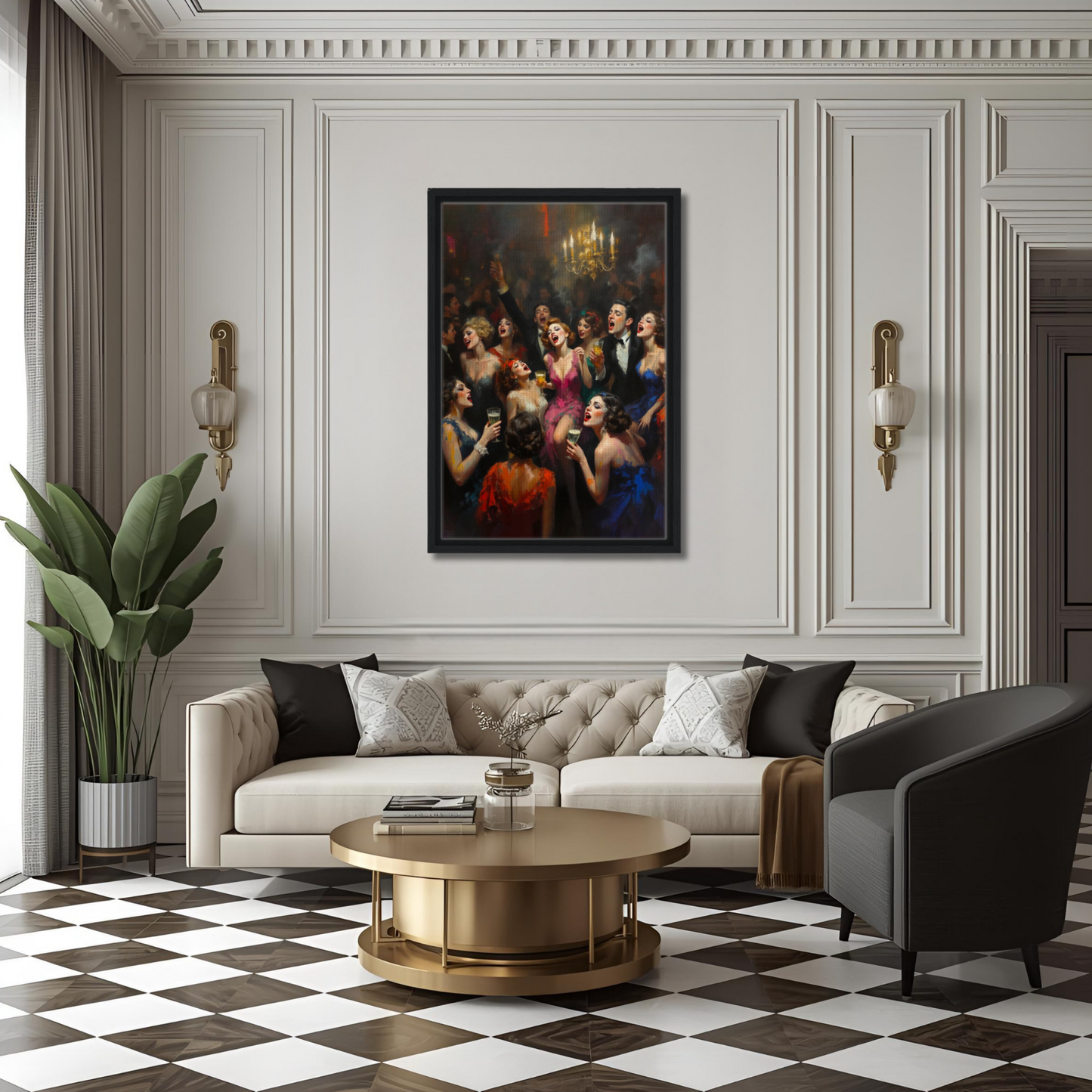 Gatsby Art Deco Speakeasy Art Print