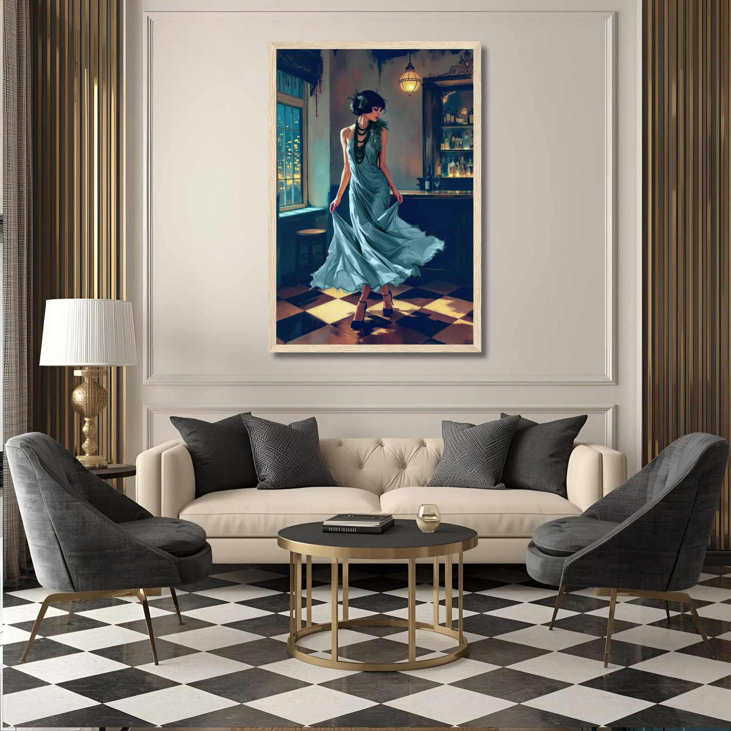 1920s Flapper Speakeasy Art Print