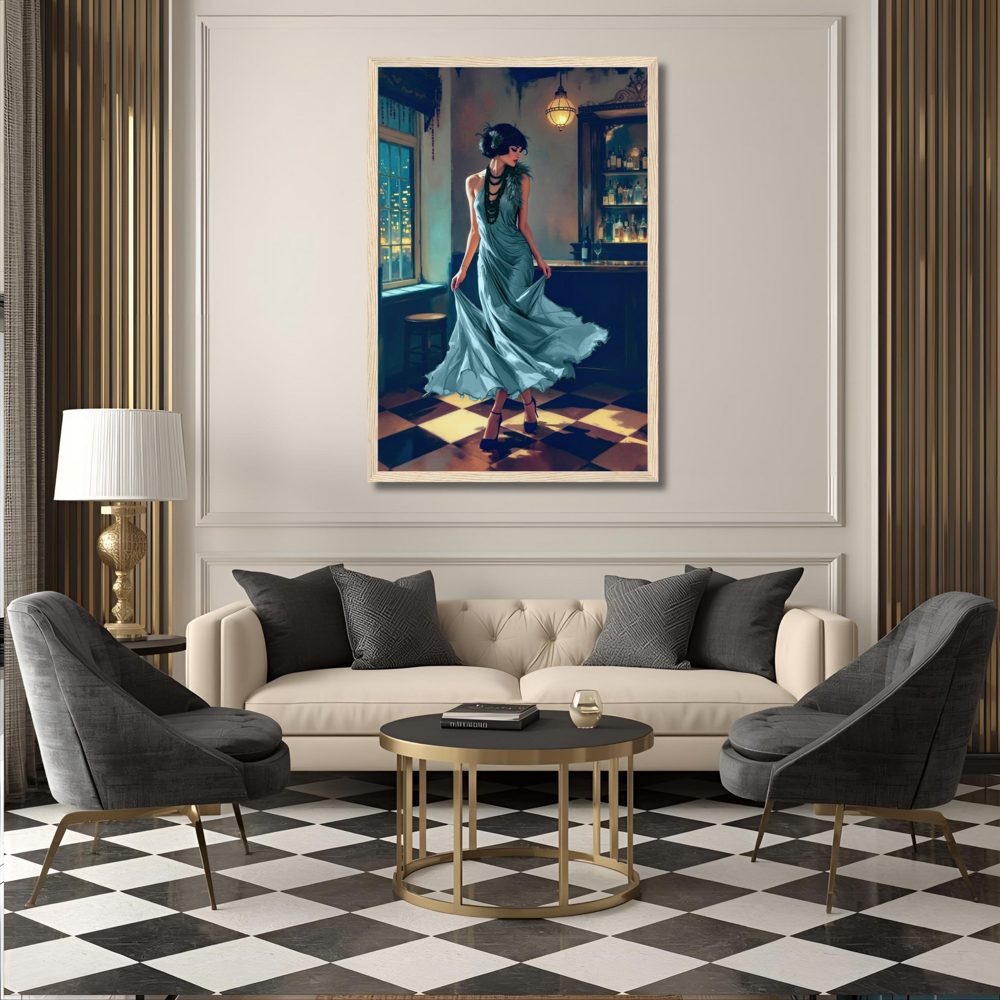 1920s Flapper Speakeasy Art Print