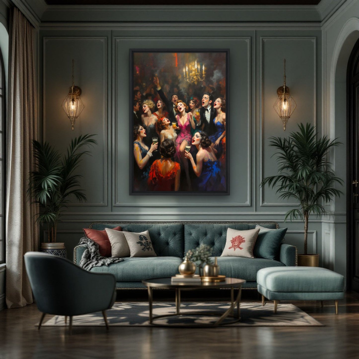 Gatsby Art Deco Speakeasy Art Print