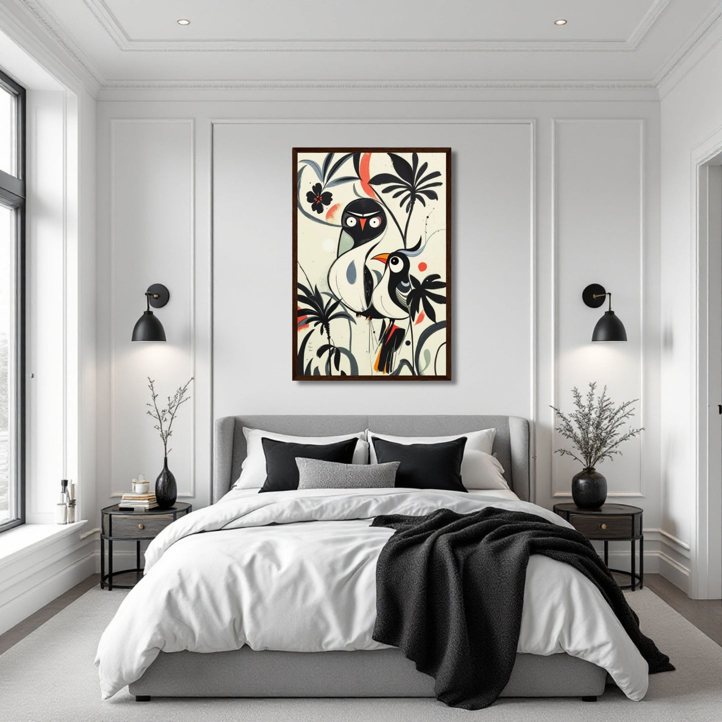 Abstract Bird Modern Tropical Art Print