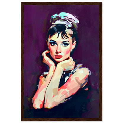 Audrey Hepburn Painting Art Print 70x100 cm 28x40″ Sleek Acrylic Print No Frame