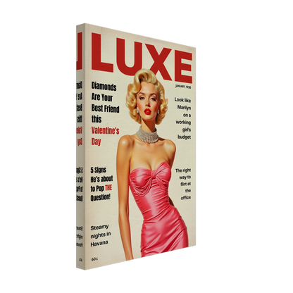 Marilyn Monroe Hollywood Glam Art Print 30x45 cm 12x18″ Gallery Wrapped Canvas No Frame