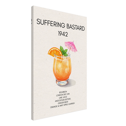 Suffering Bastard Tiki Cocktail Bar Poster Print No Frame 60x90 cm 24x36″ Classic Matte Paper Poster