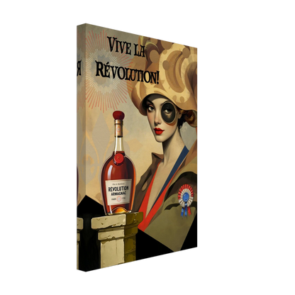 Vintage French Revolution Cognac Art Print No Frame 30x45 cm 12x18″ Gallery Wrapped Canvas