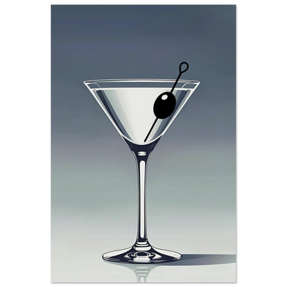 Retro Martini Lounge Cocktail Bar Art Print 40x60 cm 16x24″ Museum-Quality Matte Paper Poster No Frame