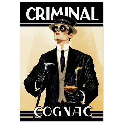 Criminal Cognac 1920s Art Deco Print