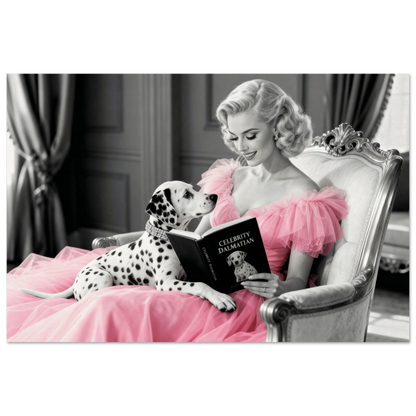 Hollywood Starlet Dalmatian Puppy Art Print 40x60 cm 16x24″ Museum-Quality Matte Poster