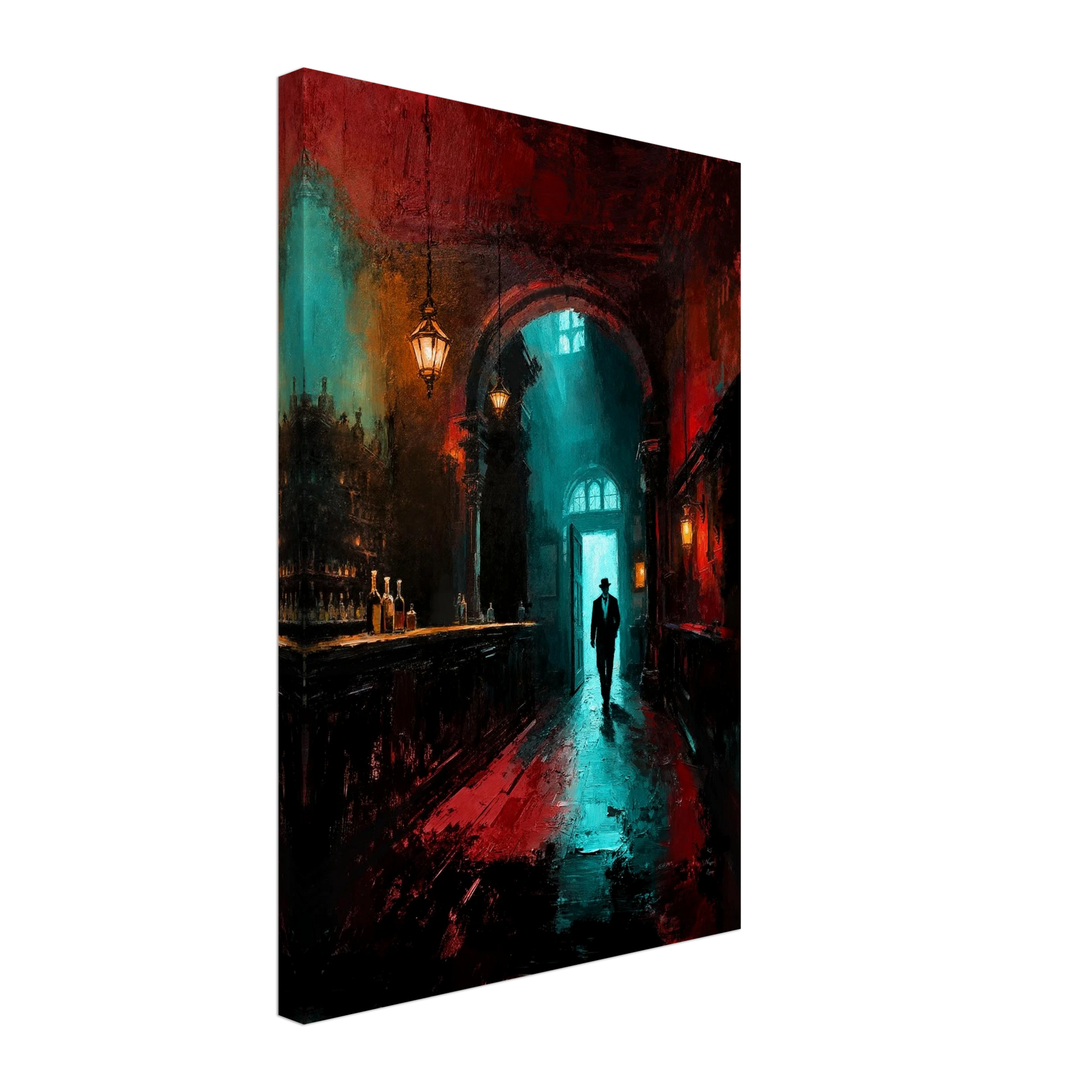 Speakeasy 1920s Bar Art Poster Print 60x90 cm 24x36″ Sleek Acrylic Print No Frame