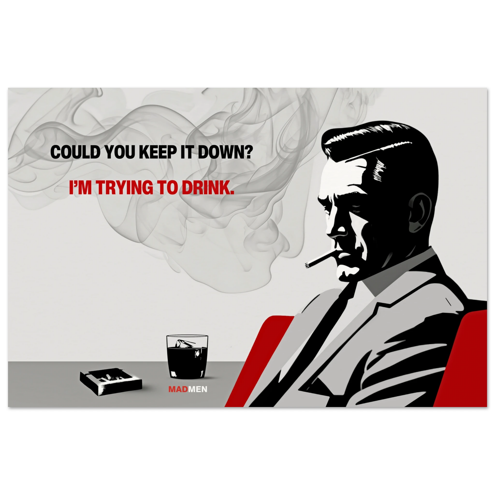 Don Draper Funny Quote Bar Art Print No Frame 40x60 cm 16x24″ Museum-Quality Matte Paper Poster