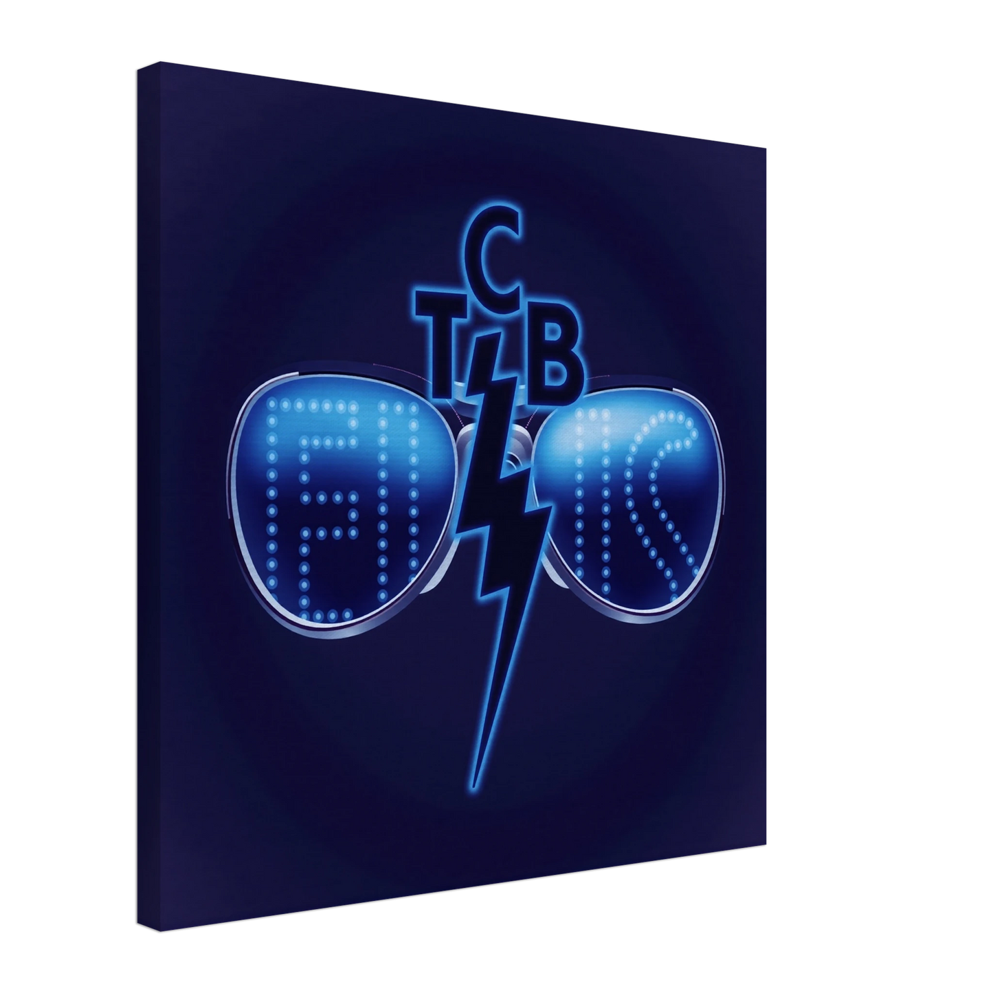 Elvis Presley TCB Sunglasses Art Print 60x60 cm 24x24″ Gallery Wrapped Canvas