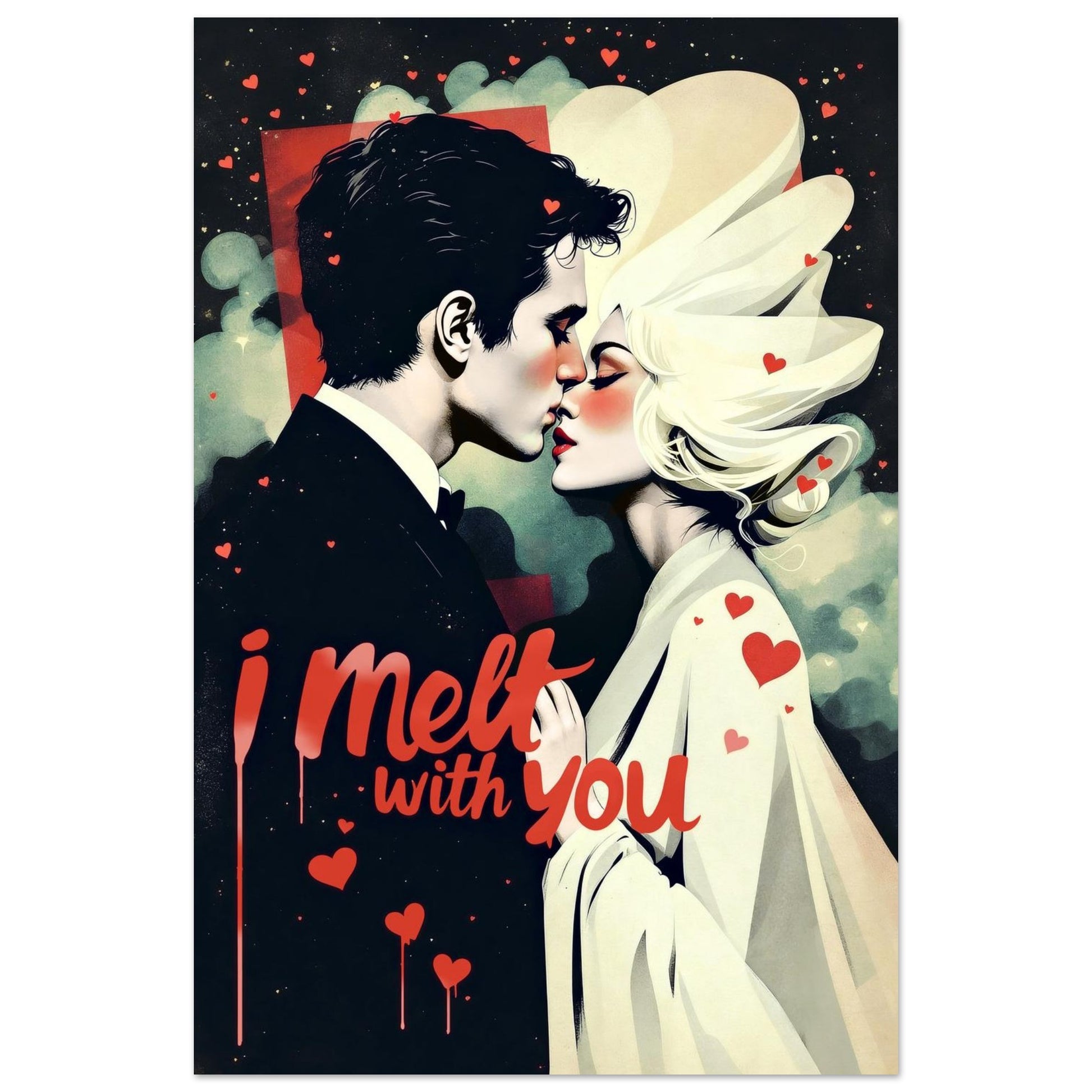 I Melt With You Avant-garde Retro Art Print 16x24″ Museum-Quality Matte Poster
