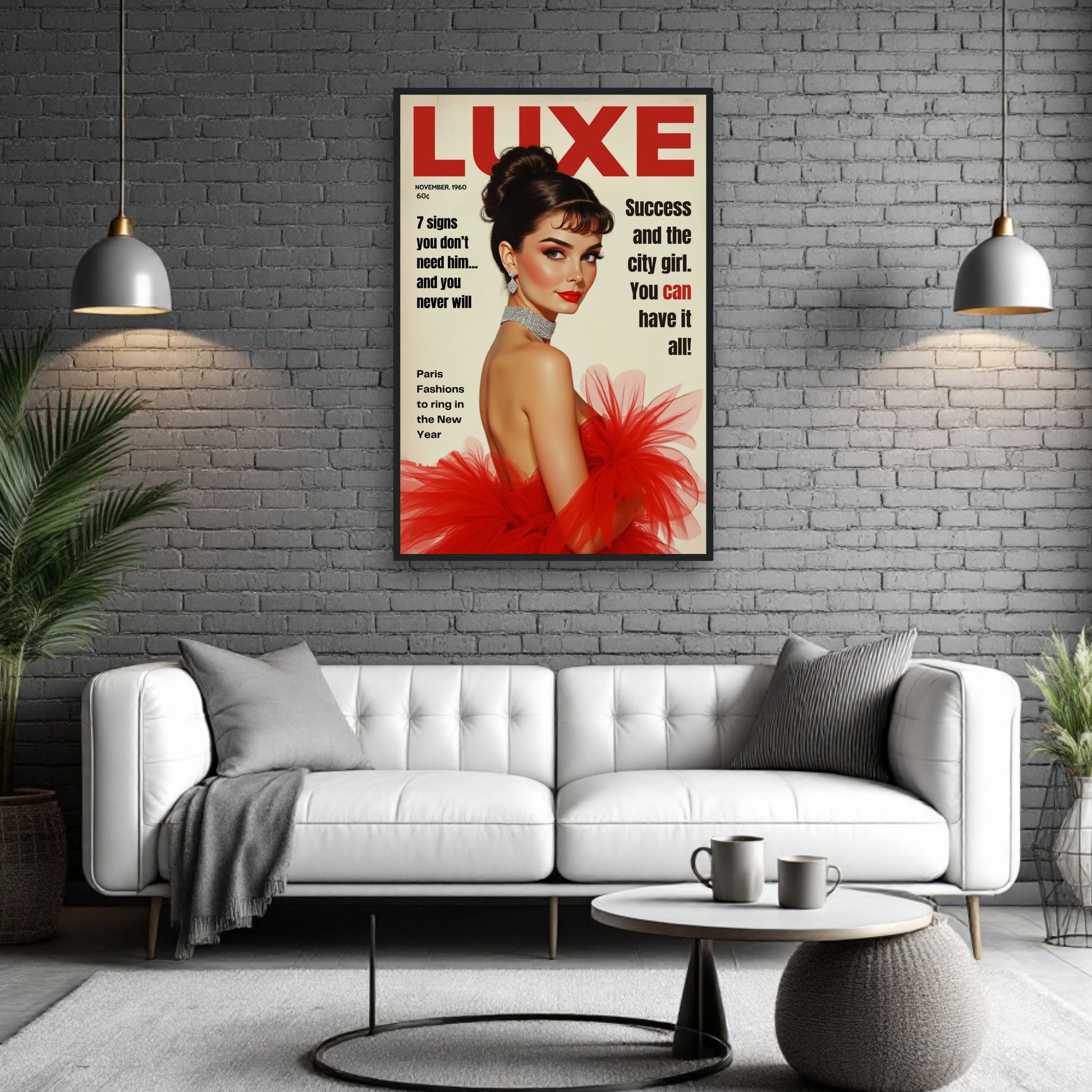 Audrey Hepburn Vintage Fashion Art Print