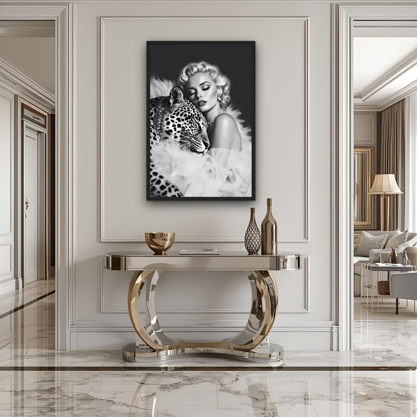 Marilyn Monroe Leopard Art Print