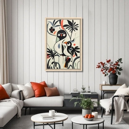 Abstract Bird Modern Tropical Art Print