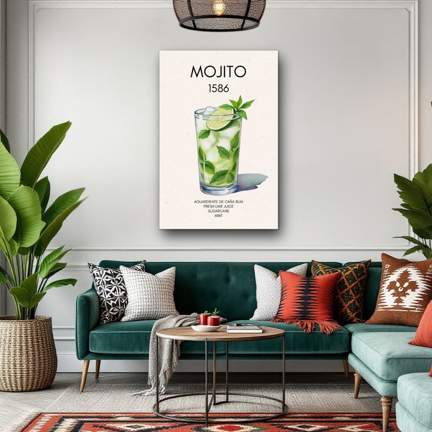 Mojito Cocktail Bar Poster Print