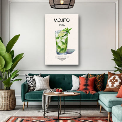 Mojito Cocktail Bar Art Print