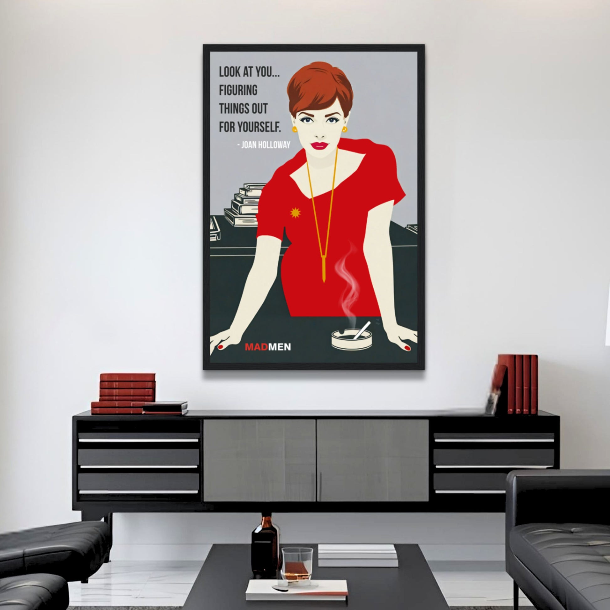 Joan Holloway Mad Men Quote Retro Art Print