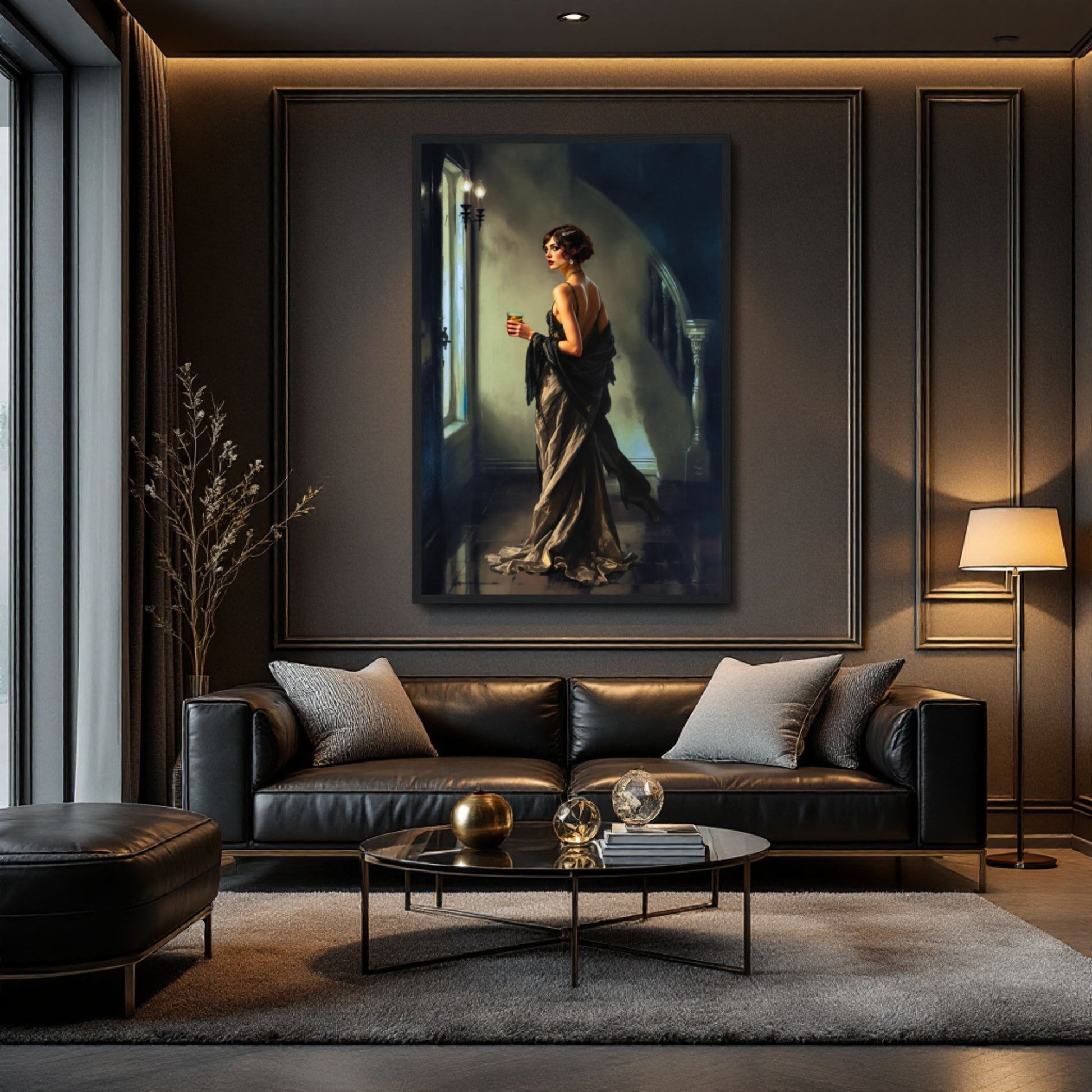 Art Deco Flapper Speakeasy Fine Art Print