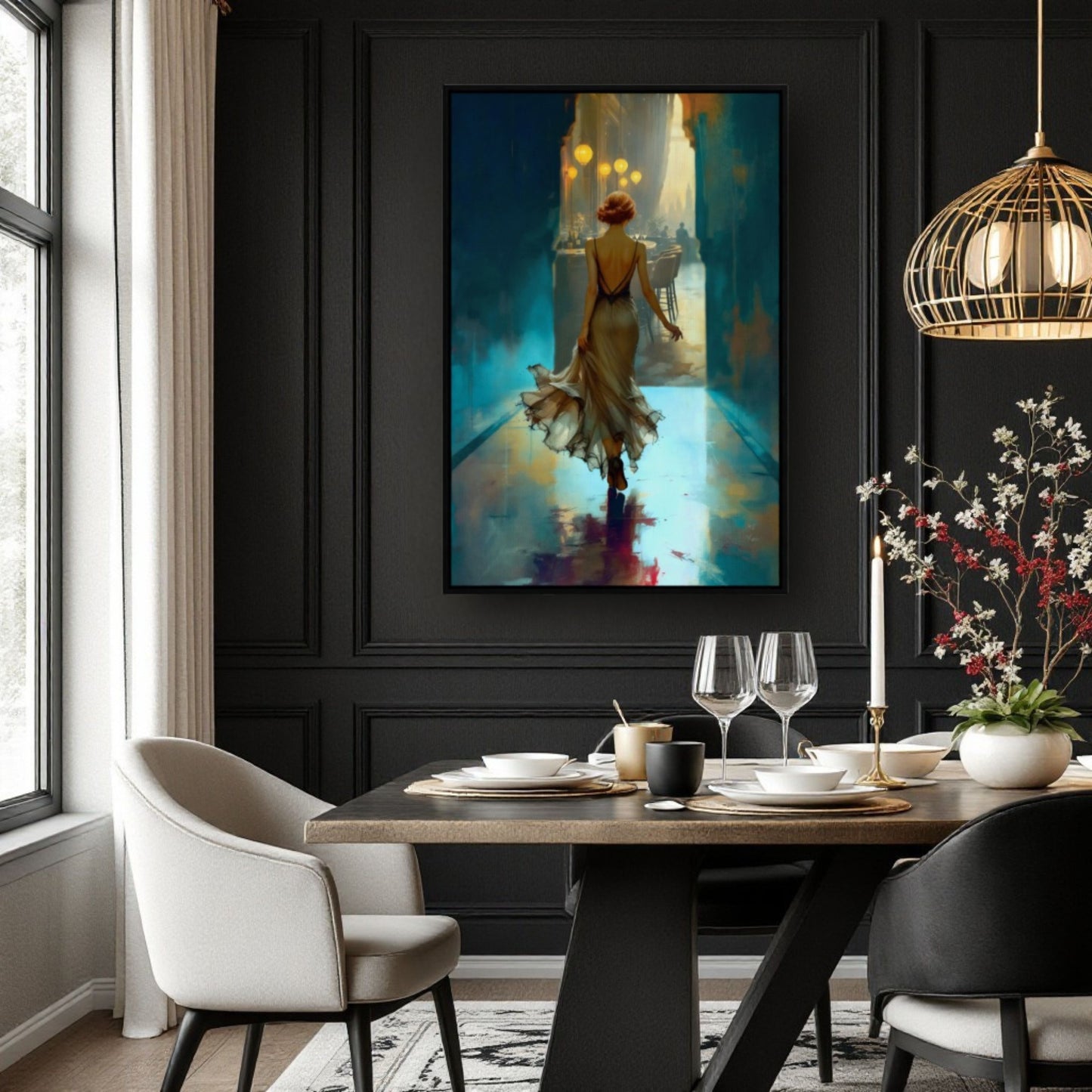 1920's Speakeasy Flapper Lounge Art Print