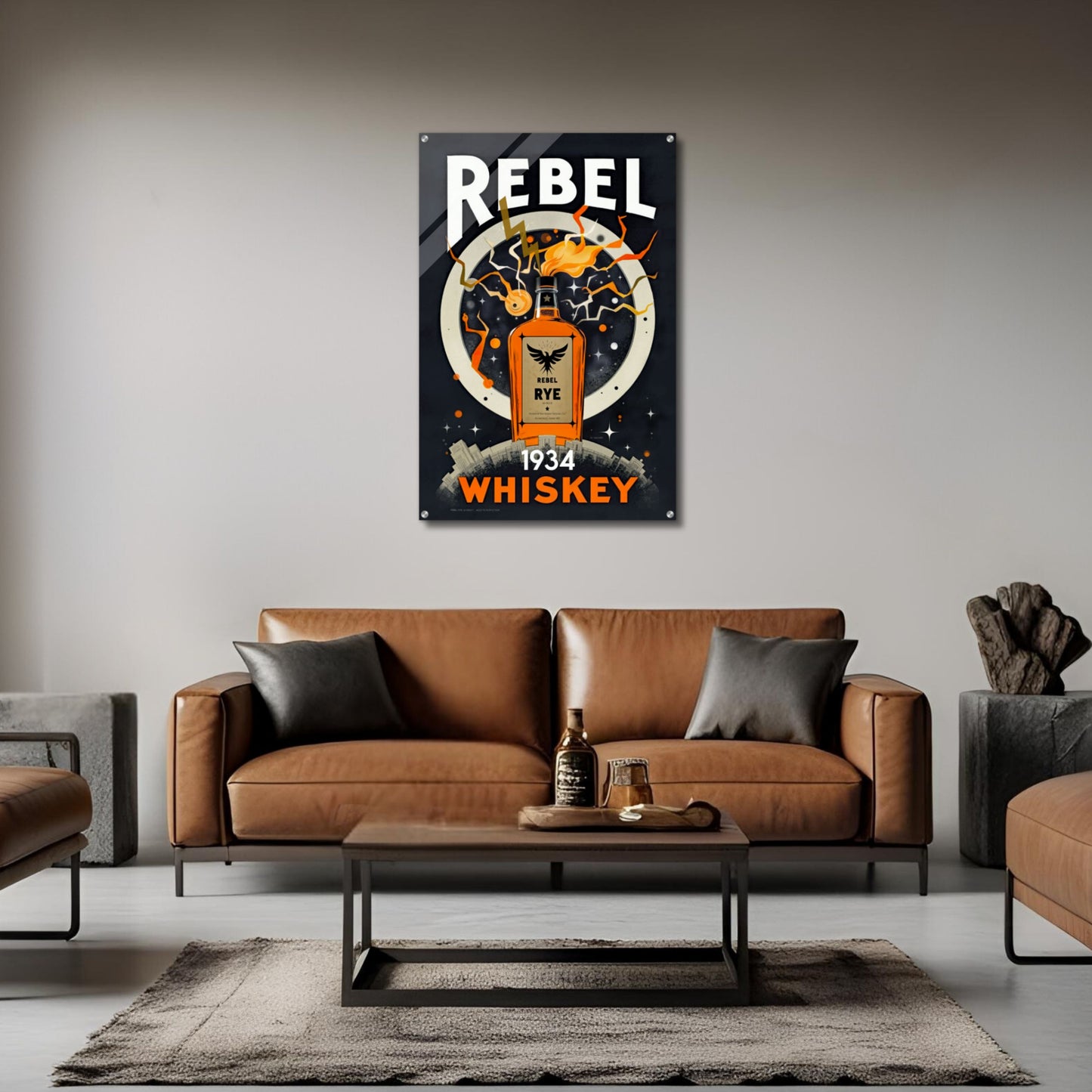 Rebel Cocktail Bar Poster Print