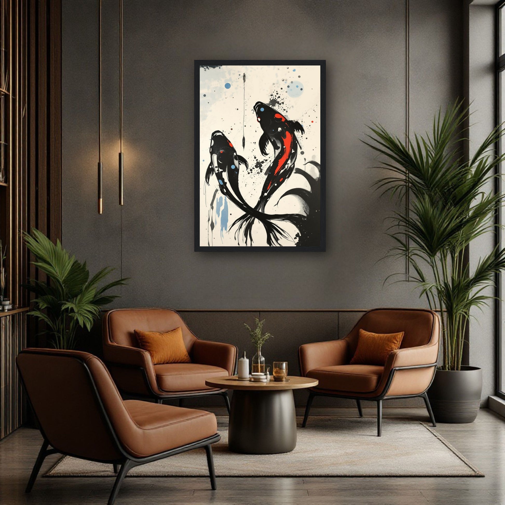 Modern Koi Fish Ocean Art Print