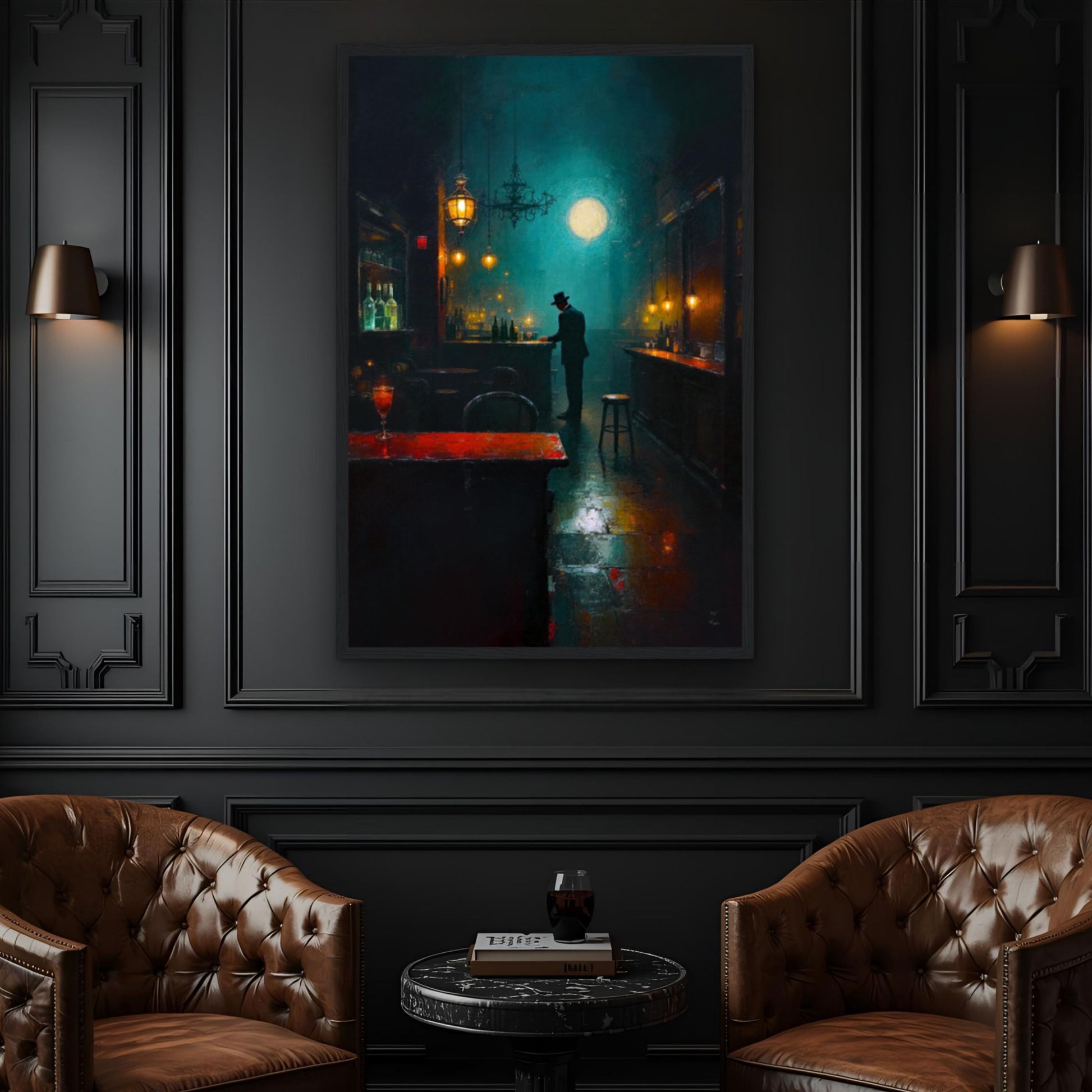 Speakeasy Bootleg Prohibition Bar Art Print