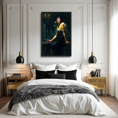 Speakeasy 1920s Elegant Flapper Art Print