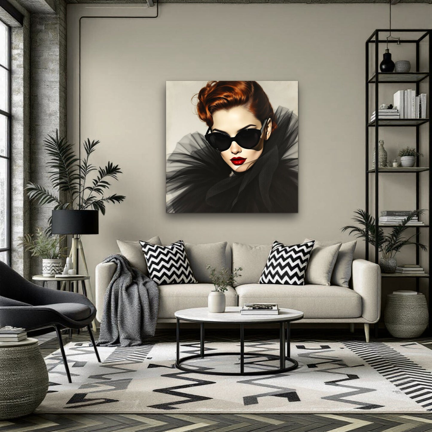 Femme Fatale Paris Runway Fashion Art Print
