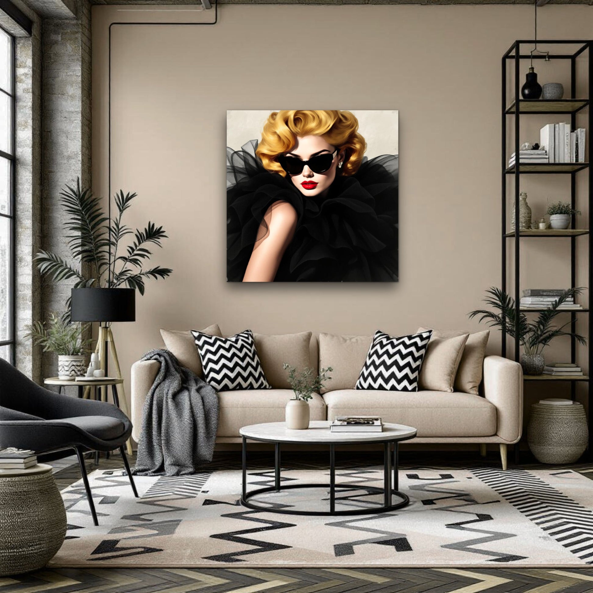 Paris Avant-Garde Retro Fashion Model Art Print