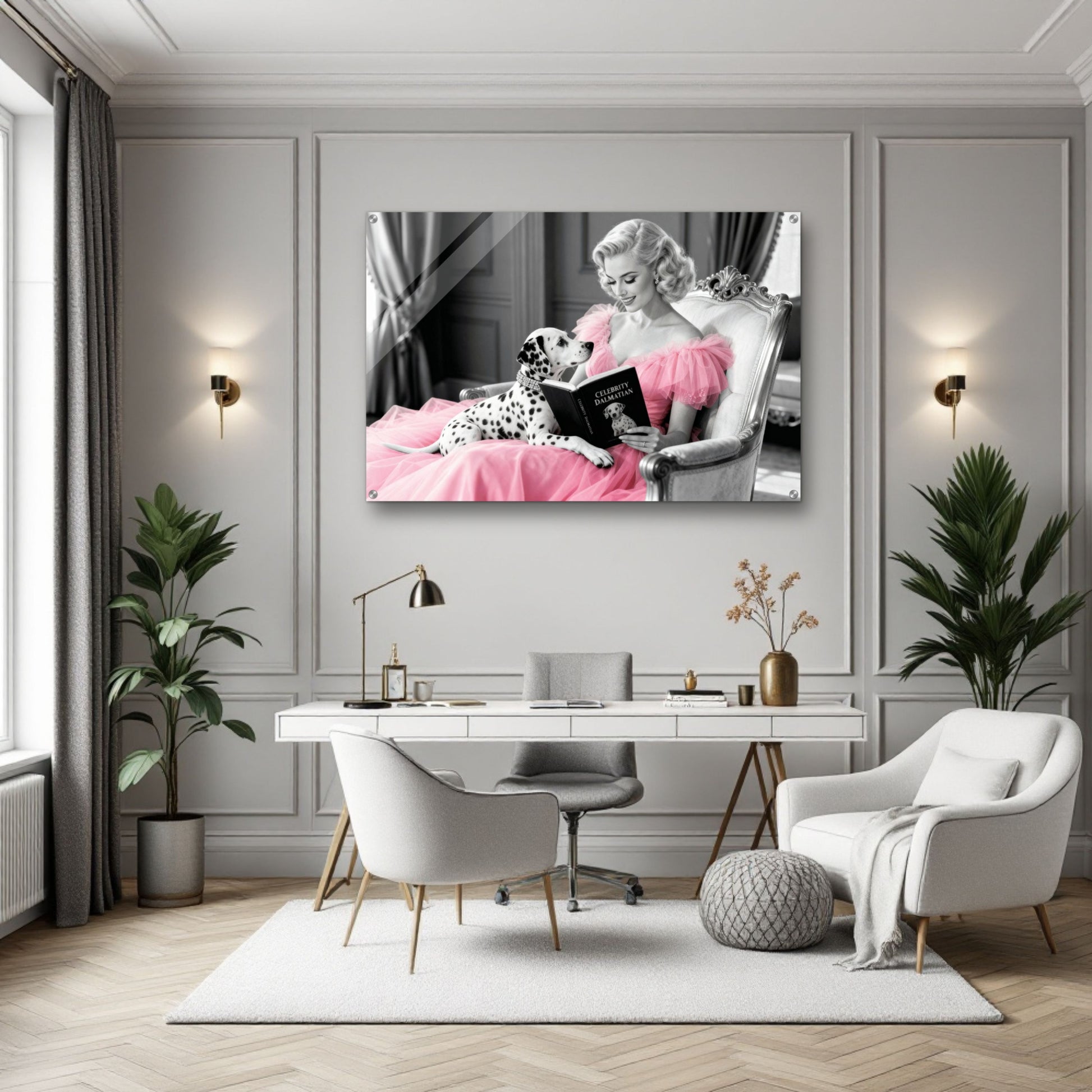 Hollywood Starlet Dalmatian Puppy Art Print