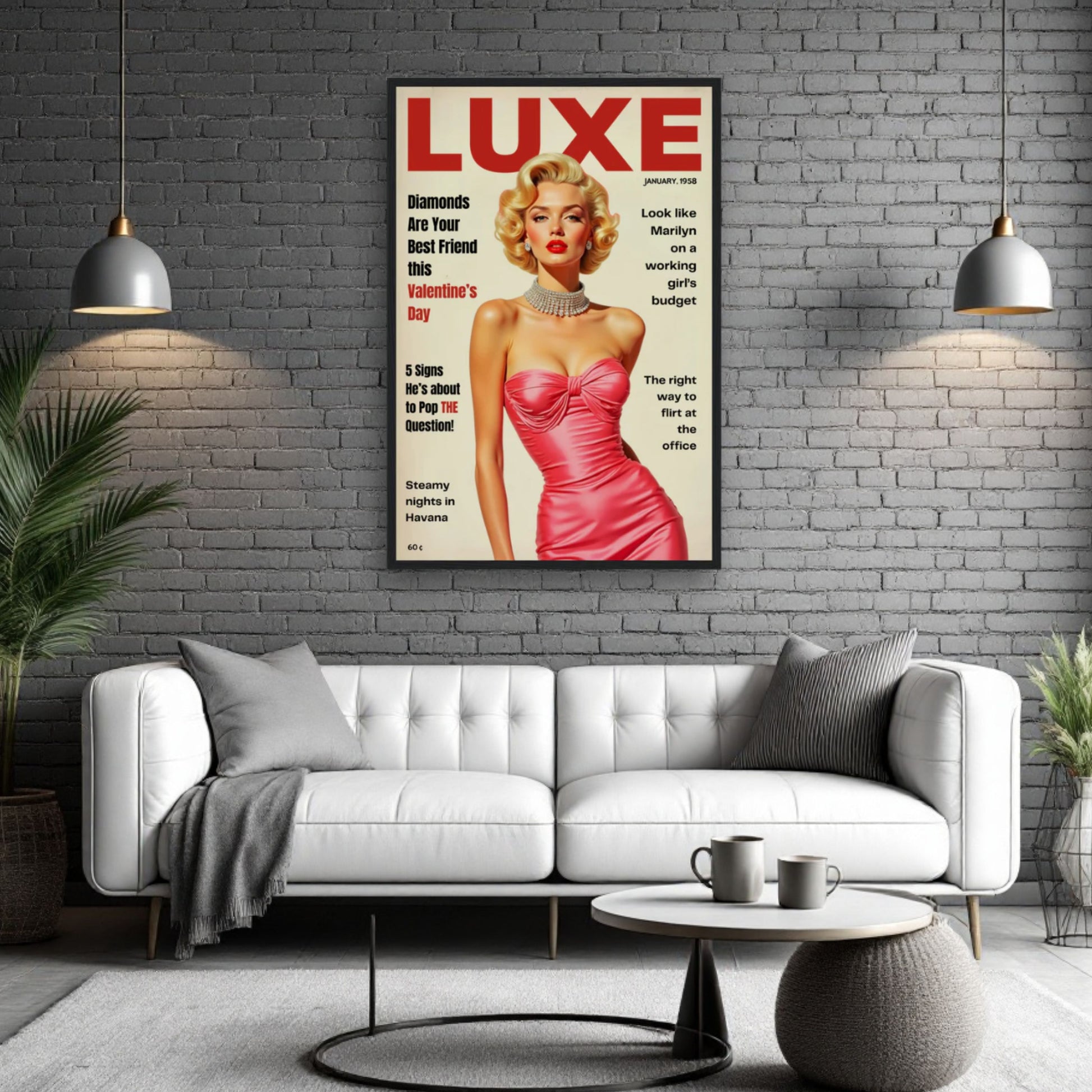 Marilyn Monroe Hollywood Glam Art Print