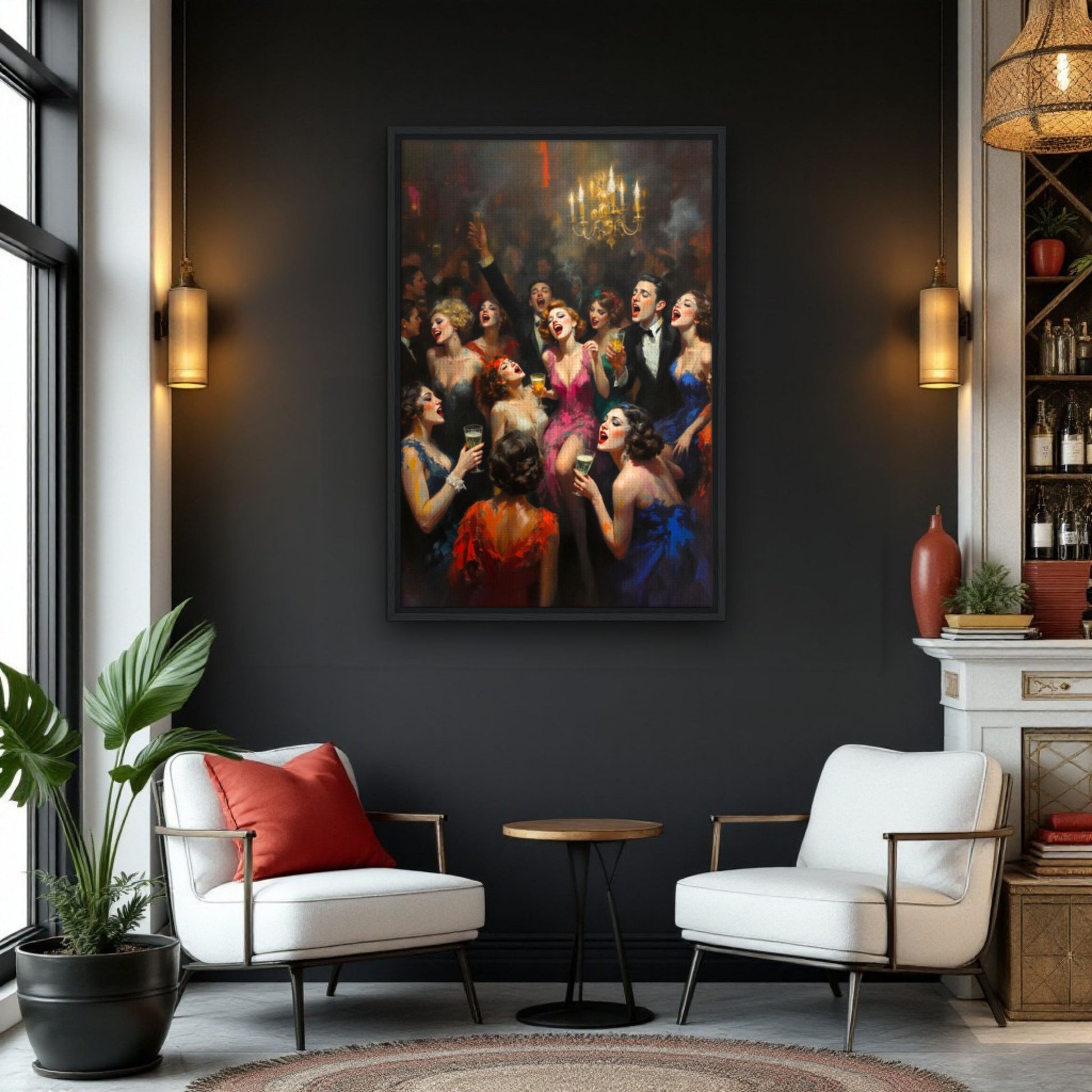 Gatsby Art Deco Speakeasy Art Print