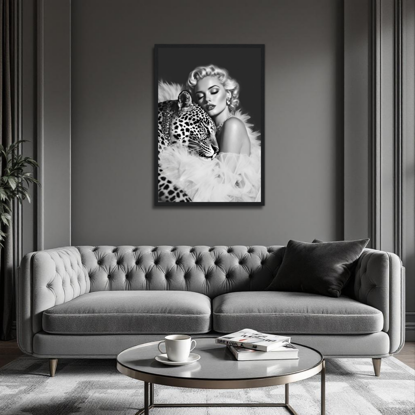 Marilyn Monroe Leopard Art Print