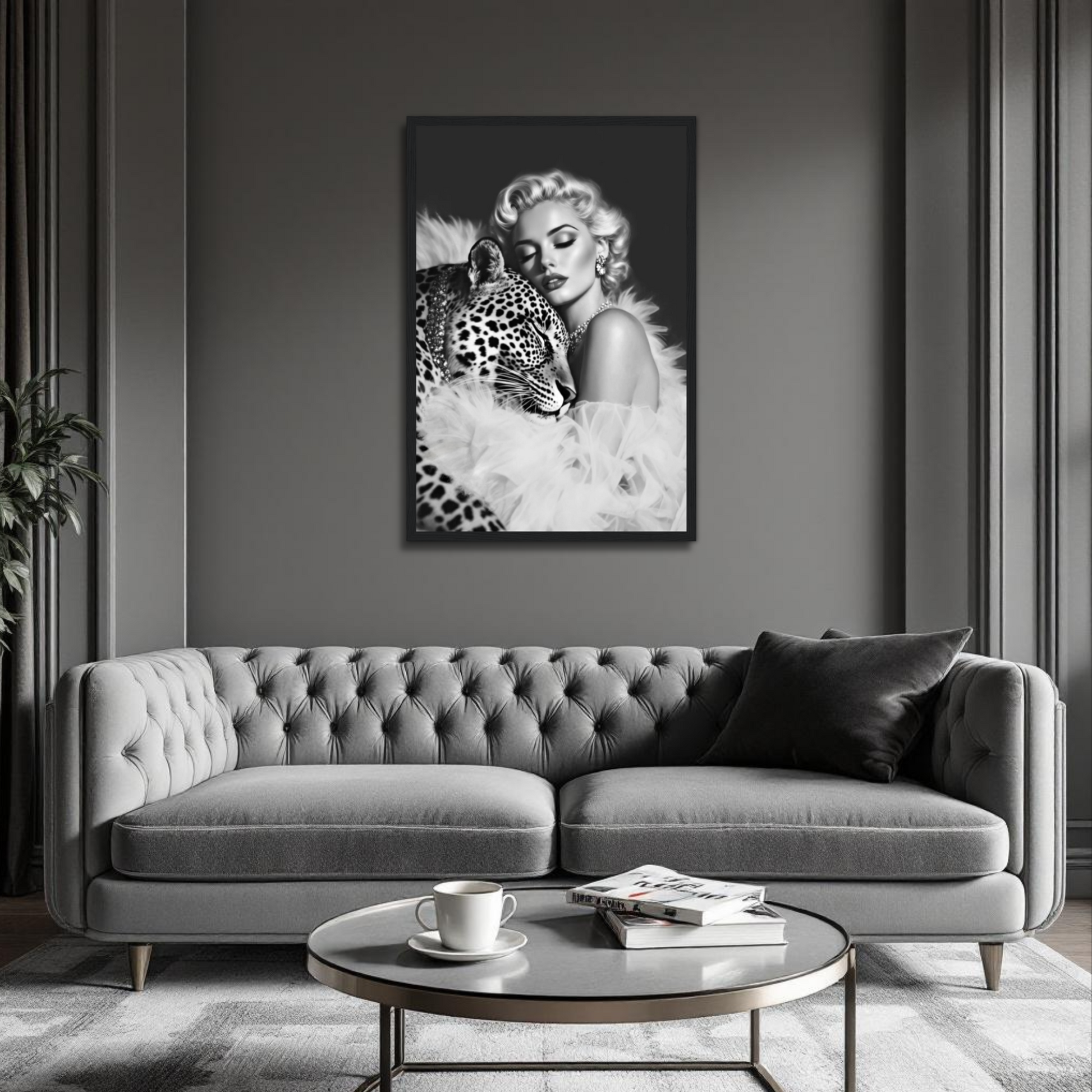 Marilyn Monroe Leopard Art Print