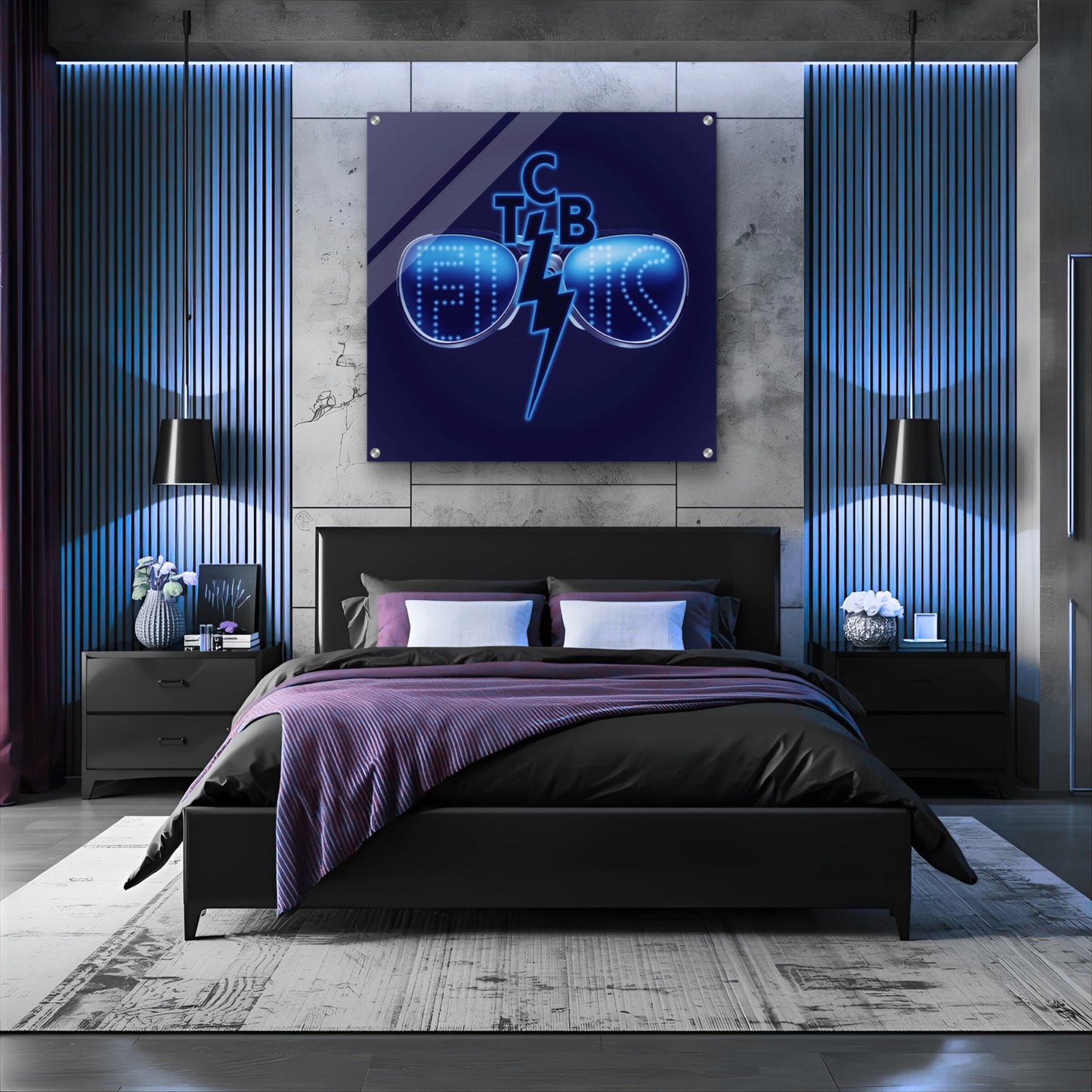 Elvis Presley TCB Sunglasses Art Print