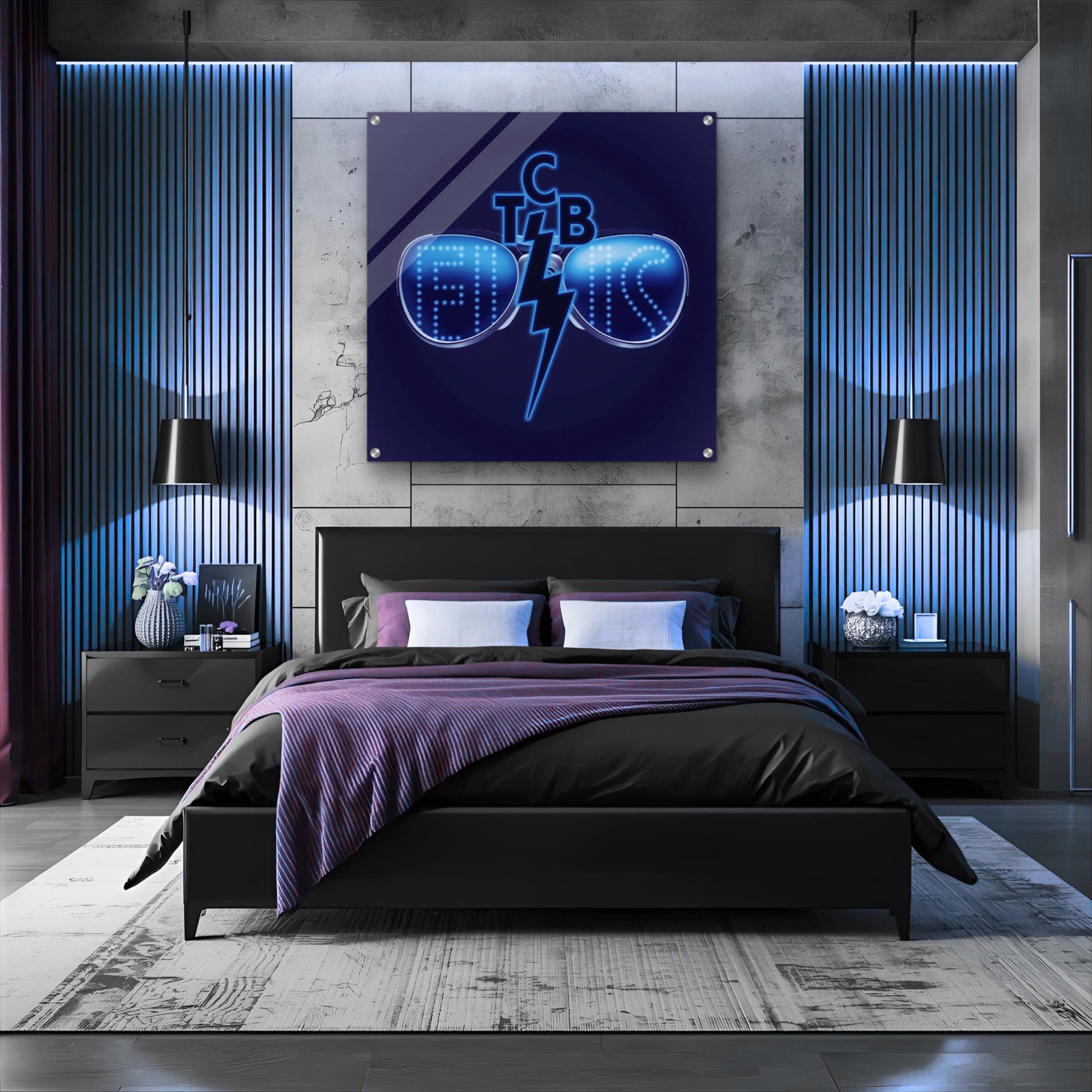 Elvis Presley TCB Sunglasses Art Print