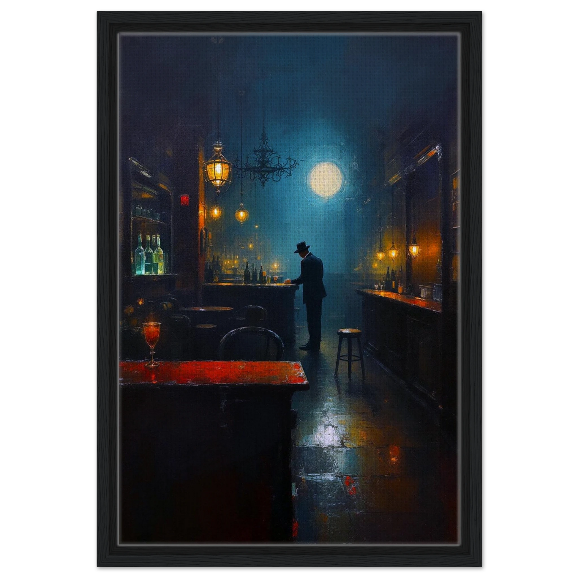 Speakeasy Bootleg Prohibition Bar Art Print 40x60 cm 16x24″ Sleek Acrylic Print No Frame