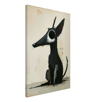 Big Eyed Abstract Dog Fine Art Print No Frame 60x90 cm 24x36″ Gallery Wrapped Canvas