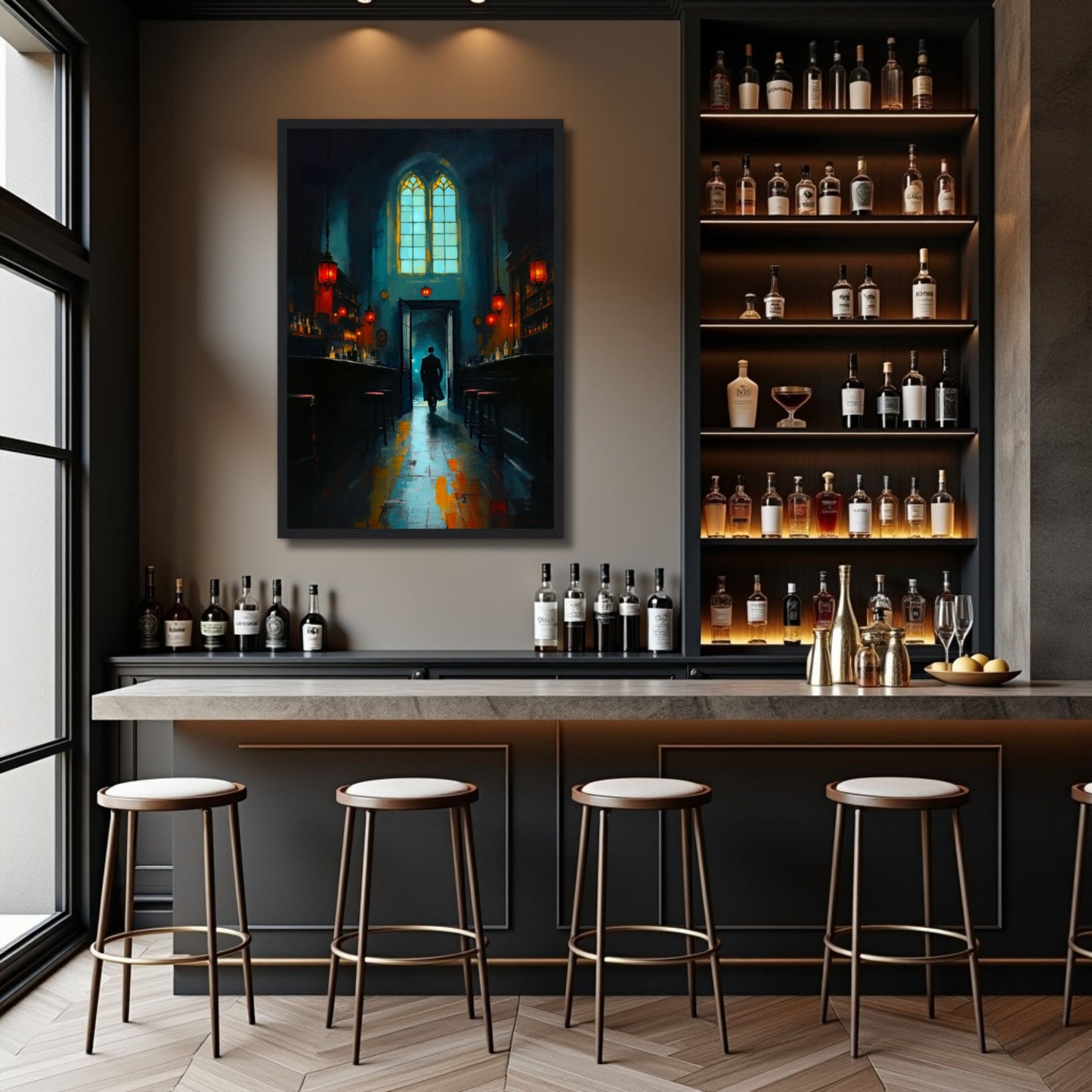 Speakeasy Bootleg Bar Prohibition Art Print