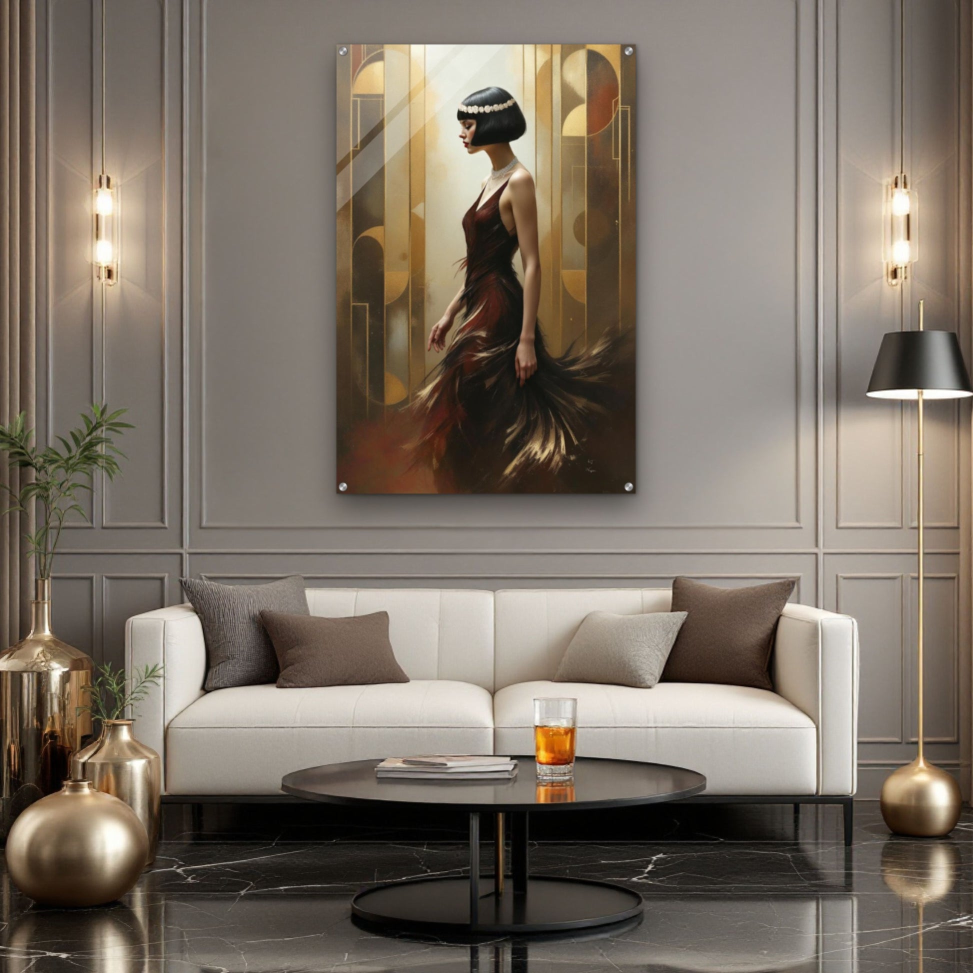 Great Gatsby Art Deco Flapper Speakeasy Print