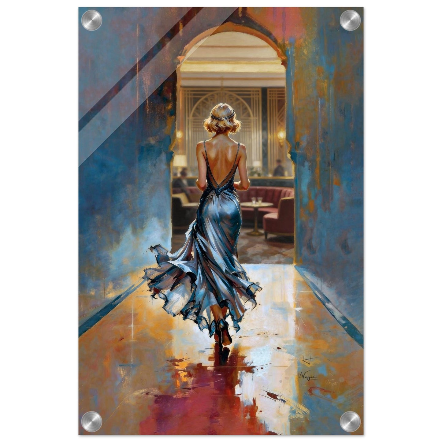 1920s Speakeasy Gatsby Flapper Art Deco Print 70x100 cm 28x40″ Classic Matte Poster No Frame