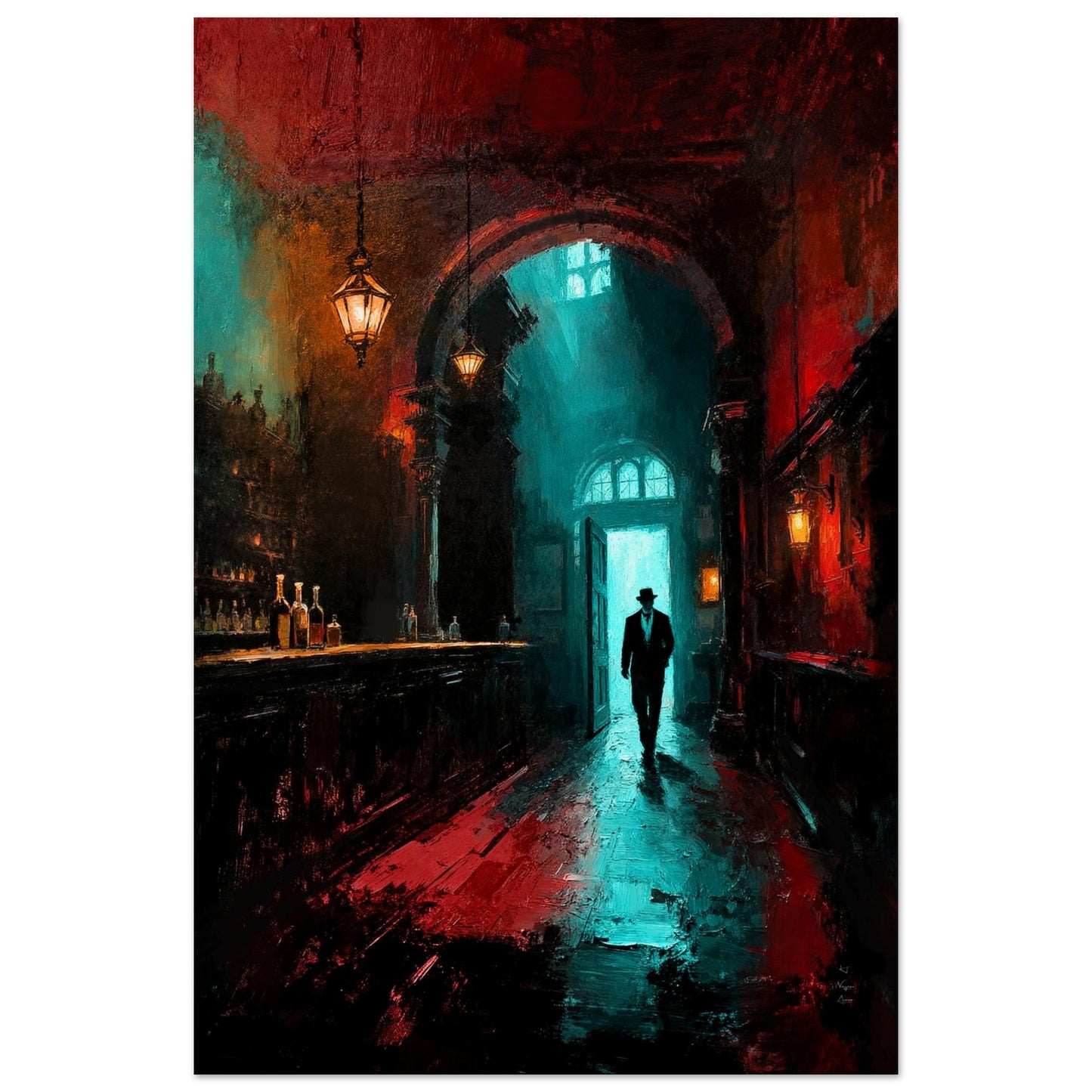 Speakeasy 1920s Bar Art Poster Print 30x45 cm 12x18″ Museum-Quality Matte Poster No Frame