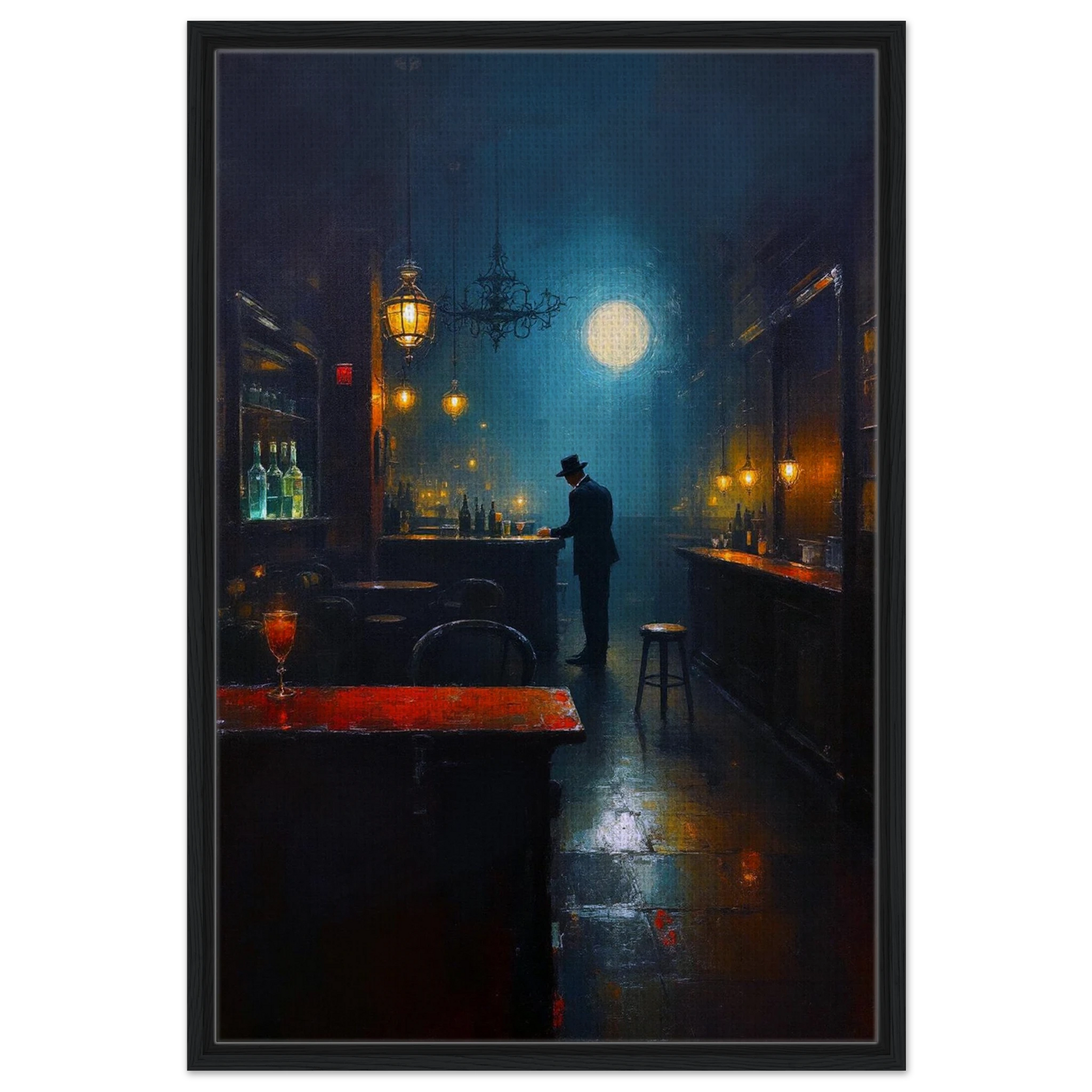 Speakeasy Bootleg Prohibition Bar Art Print 30x45 cm 12x18″ Sleek Acrylic Print No Frame