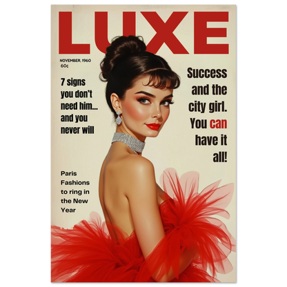 Audrey Hepburn Vintage Fashion Art Print No Frame 60x90 cm 24x36″ Classic Matte Paper Poster