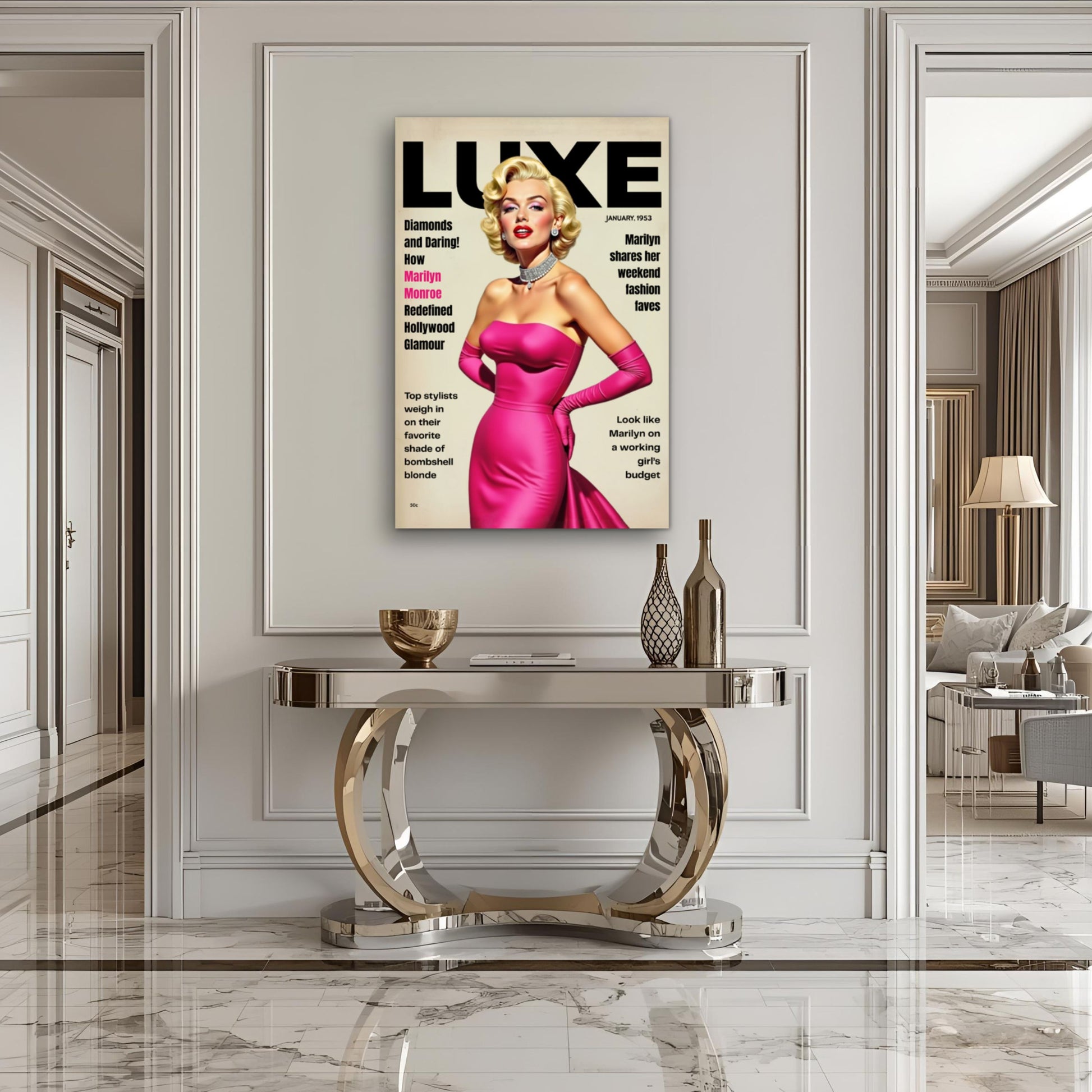 Marilyn Monroe Old Hollywood Art Print