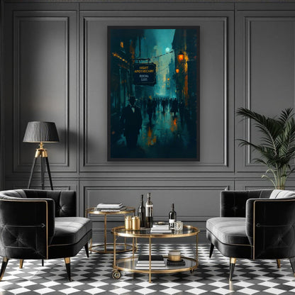 Prohibition Speakeasy Moody Nightlife Art Print