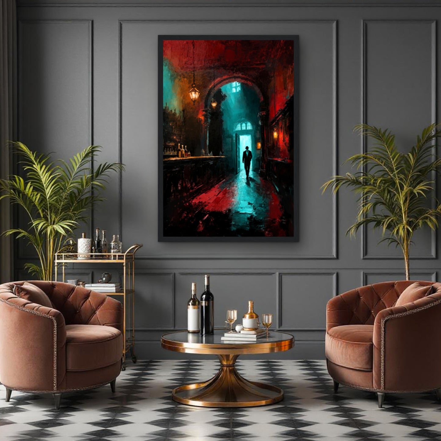 Speakeasy 1920s Bar Art Poster Print