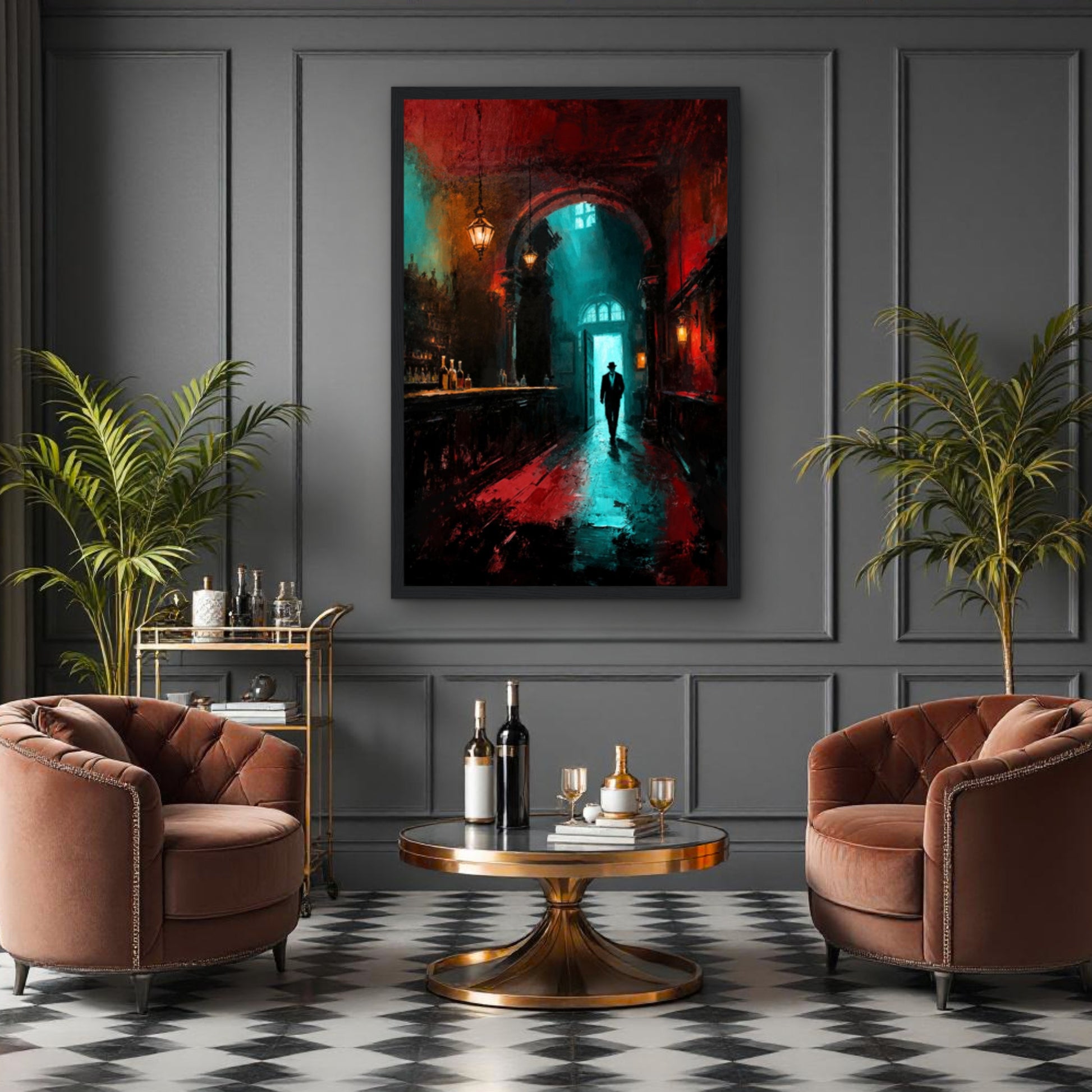 Speakeasy 1920s Bar Art Poster Print